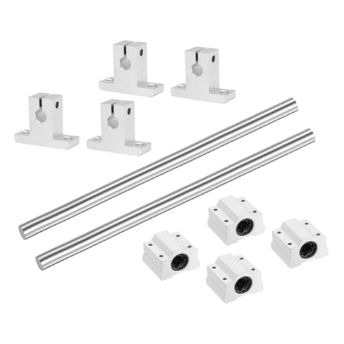 Flaroey 2 Stück 8 mm X 150 mm Linearführungsschiene mit 4 Stück Lagern und 4 Stück SK8-Schienenhalterung Flaroey 2 Stück 8 mm X 150 mm Linearführungsschiene mit 4 Stück Lagern und 4 Stück SK8-Schienenhalterung von Flaroey
