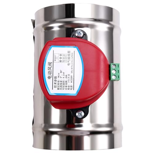Flaroey 220 V Edelstahl Elektrischer Dämpfer Elektrisches Luftventil Motorisiertes Rückschlagventil für 4-Rohr 100 mm Flaroey 220 V Edelstahl Elektrischer Dämpfer Elektrisches Luftventil Motorisiertes Rückschlagventil für 4-Rohr 100 mm von Flaroey