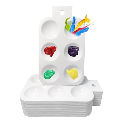 Flaroey 24 Stück Farbpalette Kunststoff Farbpalette 6 Rechteckige Aquarellpaletten DIY Bastelbedarf Flaroey 24 Stück Farbpalette Kunststoff Farbpalette 6 Rechteckige Aquarellpaletten DIY Bastelbedarf von Flaroey