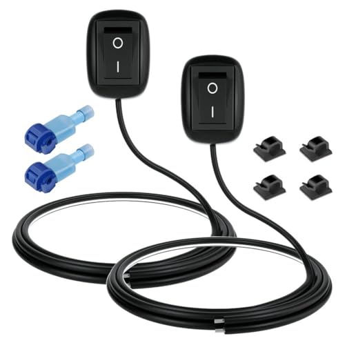 Flaroey 2PCS Auto Kippschalter Aus/EIN Schalter für - und Fahrlichter für Automobilbeleuchtung-Netzschalter von Flaroey