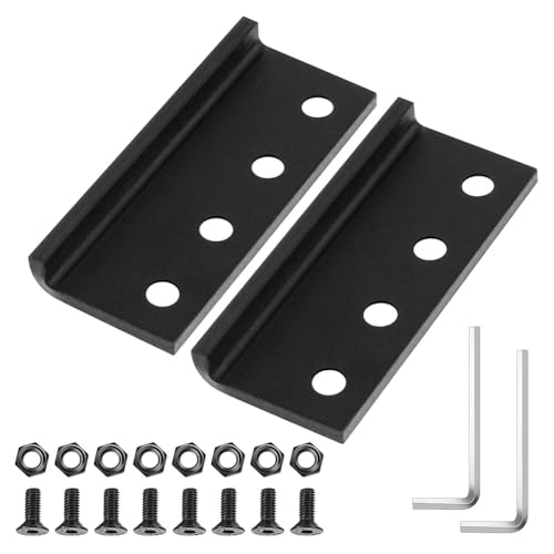 Flaroey 2er-Set Schiebetürschienenverbinder für Scheunentore, Schiebetürbeschläge, L-Förmiger Schienenadapter mit Schrauben und Muttern Flaroey 2er-Set Schiebetürschienenverbinder für Scheunentore, Schiebetürbeschläge, L-Förmiger Schienenadapter mit Schrauben und Muttern von Flaroey