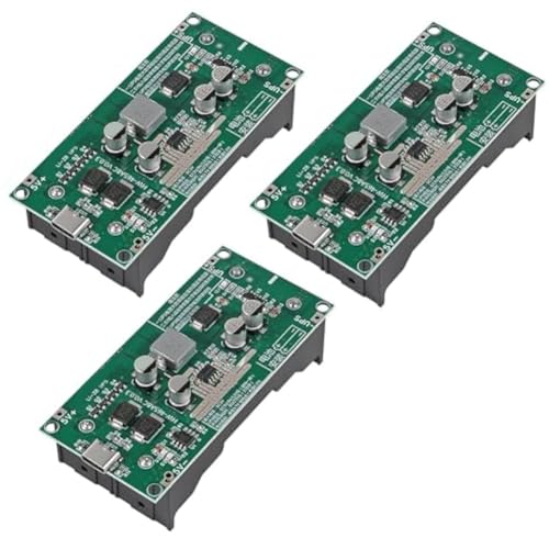 Flaroey 3 Stück 15 W 3 A Batterie-Boost-Lademodul Hochleistungs-USV 18650 Lithium-Batterie-Boost-Lademodul 12 V von Flaroey