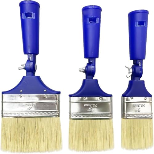 Flaroey 3-Teiliges Bürstenset Schwenkbürsten, Wand- und Deckenbürsten, Bürsten mit Großer Reichweite, Dekorative Bürsten, Leicht zu Reinigen und Wiederzuverwenden von Flaroey