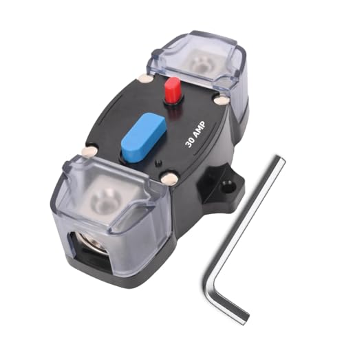 Flaroey 30-Ampere-Leistungsschalter, Rücksetzbarer Hochampere-Leistungsschalter mit Manueller Reset-Taste, Automatischer Leistungsschalter von Flaroey