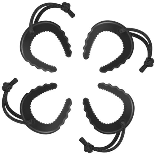 Flaroey 4er-Pack Türstopper für Ersthelfer für die Gesetzeshüter, Türstopperkeile in Schwarz von Flaroey