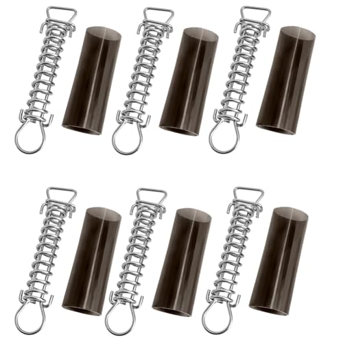 Flaroey 6er-Pack Pool-Winterabdeckungsfedern mit Pool-Federschutzabdeckung mit Stopper-D-Ring und Vinyl-Federhülsen Flaroey 6er-Pack Pool-Winterabdeckungsfedern mit Pool-Federschutzabdeckung mit Stopper-D-Ring und Vinyl-Federhülsen von Flaroey