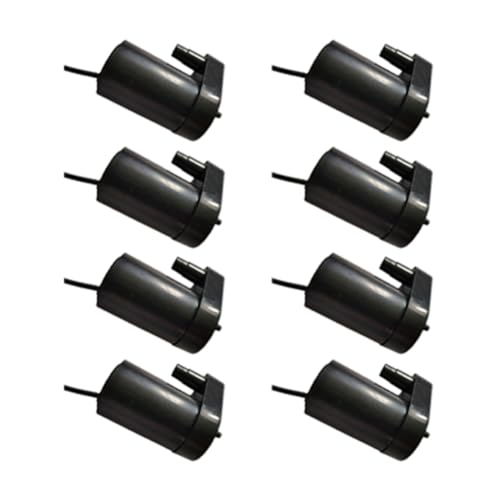Flaroey 8 Stück Schwarze, Leise Mini-Tauchpumpe für DC3V 5V für Computer-Wasserkühlung, USB-Betrieben, Vertikal von Flaroey