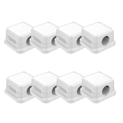 Flaroey 8-Teiliger Magnetischer Kabel-Organizer-Halter, Stark Haftender Schreibtisch, Leicht zu Öffnen, zum Ordnen Von Telefon-Ladekabeln von Flaroey