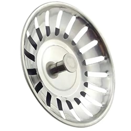 Flaroey Ablaufstopfen für Küchenspüle, Edelstahl-Ablaufstopfen, Filter, Anti-Verstopfungs-Bodenablauf, Abflussfilter von Flaroey