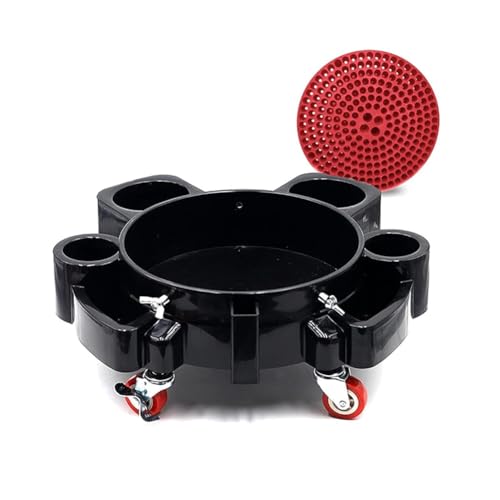 Flaroey Abnehmbarer Rolleimer Dollys Multifunktionaler Rollstuhl für Auto-Detaillierung, Waschstuhl mit 5 Lenkrollen und Filter Flaroey Abnehmbarer Rolleimer Dollys Multifunktionaler Rollstuhl für Auto-Detaillierung, Waschstuhl mit 5 Lenkrollen und Filter von Flaroey