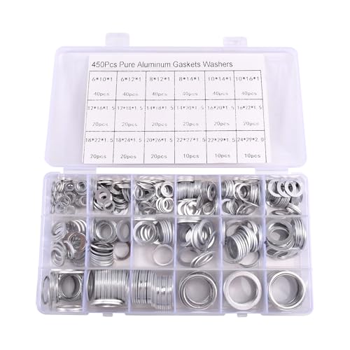 Flaroey Aluminium-Flachdichtungen, Dichtungsringe, Dichtringe, Unterlegscheiben, Verschiedene Dichtungsunterlegscheiben, Verschiedene Metall-Dichtungsunterlegscheiben, Verschiedene Flaroey Aluminium-Flachdichtungen, Dichtungsringe, Dichtringe, Unterlegscheiben, Verschiedene Dichtungsunterlegscheiben, Verschiedene Metall-Dichtungsunterlegscheiben, Verschiedene von Flaroey