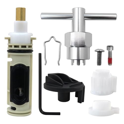 Flaroey Ersatzkartusche für 1 222 mit Entfernungswerkzeug 104421 und Griffadapter-Set 116653 für Duschsystem - Verbrühungsschutz Flaroey Ersatzkartusche für 1 222 mit Entfernungswerkzeug 104421 und Griffadapter-Set 116653 für Duschsystem - Verbrühungsschutz von Flaroey