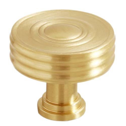 Flaroey Französische Leichte Luxus-Schubladengriffe Aus Messing, Möbelbeschläge, Küchenschrank, Goldene Griffe, Einzelloch von Flaroey