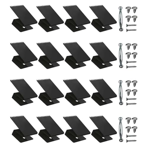 Flaroey Hurrikan-Fensterklammern, Rostfreie Hurrikan-Board-Up-Clips mit Gezackten Abschnitten, Universelle und Wiederverwendbare Platte Flaroey Hurrikan-Fensterklammern, Rostfreie Hurrikan-Board-Up-Clips mit Gezackten Abschnitten, Universelle und Wiederverwendbare Platte von Flaroey