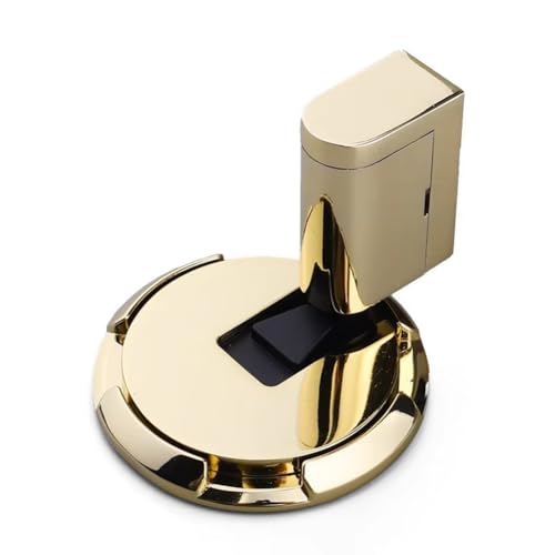 Flaroey Mechanischer Türstopper Nagelfreier Türstopper Türklemme Bodenstopper Türstopper Möbeltürbeschläge Gold von Flaroey