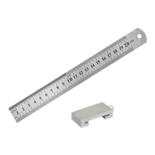 Flaroey Metall-Schreiner-Zimmerei-Holzbearbeitungswerkzeuge Zimmerei-Stahllineal Positionierungsbegrenzungsblock Messung 200 mm von Flaroey