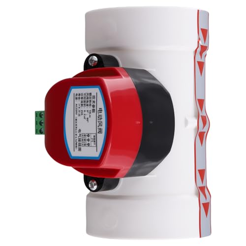Flaroey Motorisierter Kunststoffdämpfer, PVC-Rückschlagventil, Luftkanal-Volumenregler für Lüftungsrohr, 220 VAC, 75 mm von Flaroey