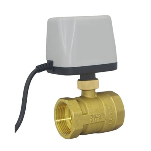 Flaroey Normalerweise Geschlossener, Schnell Öffnender, Motorisierter Kugelhahn Aus Messing, 2-Adrig, Messing, Elektrisch, D32 von Flaroey