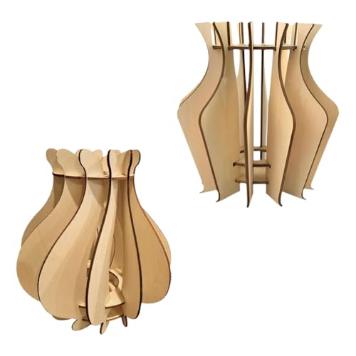 Flaroey Puzzle-Vase, Handgefertigter Rosenstrauß-Bausatz zum Selbermachen, Präsentationsständer, Dekoration für das Home-Office von Flaroey