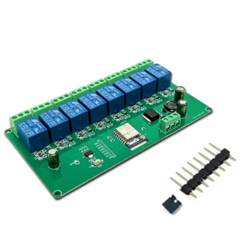 Flaroey Relaismodul ESP-07 8-Wege-WIFI- 5V/7-28V Stromversorgung ESP8266 Entwicklungsboard Sekundäres Entwicklungsmodul Flaroey Relaismodul ESP-07 8-Wege-WIFI- 5V/7-28V Stromversorgung ESP8266 Entwicklungsboard Sekundäres Entwicklungsmodul von Flaroey