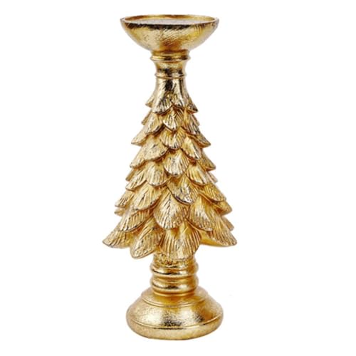 Flaroey Retro-Kerzenständer Aus Kunstharz mit Weihnachtsbaummotiv - Festliche Dekoration, Schreibtischatmosphäre, Kerzenständer im Vintage-Stil A Flaroey Retro-Kerzenständer Aus Kunstharz mit Weihnachtsbaummotiv - Festliche Dekoration, Schreibtischatmosphäre, Kerzenständer im Vintage-Stil A von Flaroey