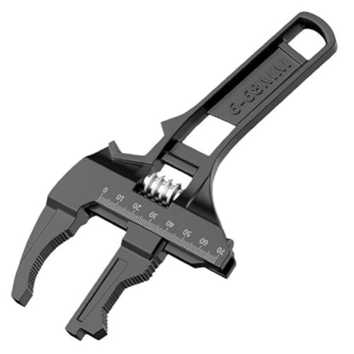 Flaroey Reversible Sink Wrench mit 6-68mm Kieferöffnung Verstellbarer Schraubenschlüssel 6-68mm Schwarz Flaroey Reversible Sink Wrench mit 6-68mm Kieferöffnung Verstellbarer Schraubenschlüssel 6-68mm Schwarz von Flaroey