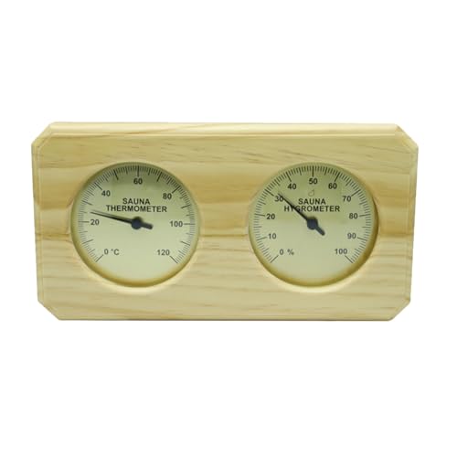 Flaroey Sauna-Thermometer Fahrenheit-Hygrometer-Messgerät 2-In-1-Sauna-Thermostat für Den Innenbereich, für Traditionelle Sauna, Fass oder Draußen Flaroey Sauna-Thermometer Fahrenheit-Hygrometer-Messgerät 2-In-1-Sauna-Thermostat für Den Innenbereich, für Traditionelle Sauna, Fass oder Draußen von Flaroey