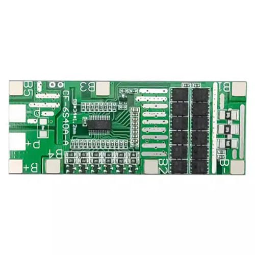 Flaroey Solarbeleuchtung Li-Ion-Batterieschutzplatine Integriertes - 6er-Serie 24 V 40 A mit Equalizer-Elektrowerkzeugen Einfache Installation Einfach zu Verwenden von Flaroey