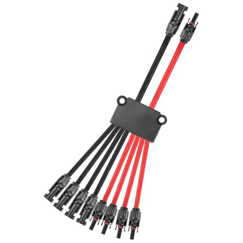 Flaroey Solarsteckverbinder-Kabel 2 Bis 8 Y-Branch-Kabelverbinder für Solarkabel-Zweigverbinder von Flaroey