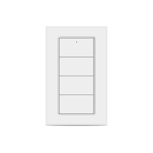 Flaroey Tuya Zigbee Wireless 4-Gang Szenenschalter Smart Life App Steuerung, Batteriebetriebener Tragbarer Szenen-Druckschalter von Flaroey