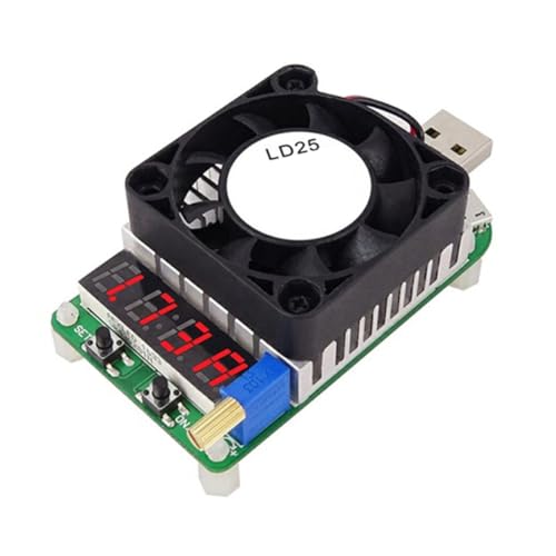 Flaroey USB Intelligente Elektronische Last Batterie-Alterungs-Detektor Präzise Einstellbarer Potentiometer LD25 Hoher Strom Überlastschutz Intelligente Temperaturregelung Kühlgebläse Flaroey USB Intelligente Elektronische Last Batterie-Alterungs-Detektor Präzise Einstellbarer Potentiometer LD25 Hoher Strom Überlastschutz Intelligente Temperaturregelung Kühlgebläse von Flaroey