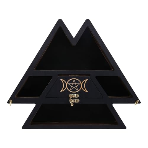 Flaroey Wandregal in Pyramidenform Aus, Schwebendes Regal Aus Kristallglas für die Wohnzimmerdekoration Flaroey Wandregal in Pyramidenform Aus, Schwebendes Regal Aus Kristallglas für die Wohnzimmerdekoration von Flaroey