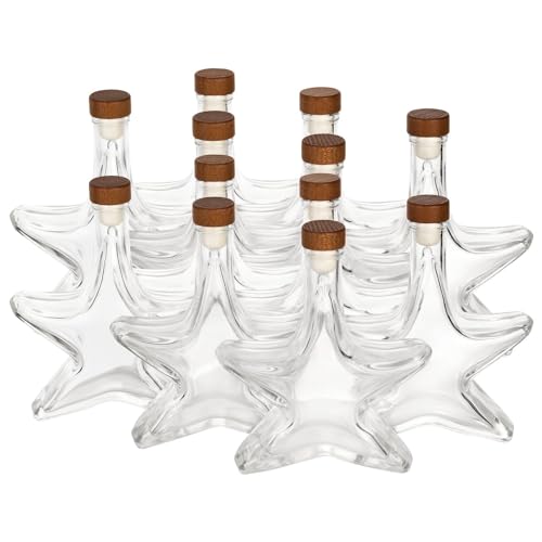 6x Stern Likörflaschen 200ml - leere Flaschen zum befüllen Weihnachten kleine Glasflaschen Stern Flasche Likör Sternform 6x Stern Likörflaschen 200ml - leere Flaschen zum befüllen Weihnachten kleine Glasflaschen Stern Flasche Likör Sternform von Flaschen-Fuchs