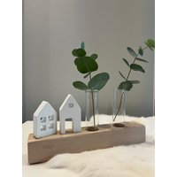 Raysin Häuschen /Reagenzgläser Vasen /Dekorativer Tischschmuck/In Liebevoller Handarbeit von FlaschenhalsDesign