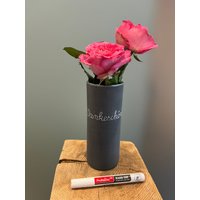 Recycling Vase Immer Wieder Neu Zu Beschriften Mit Kreidestift Recycling Vase Immer Wieder Neu Zu Beschriften Mit Kreidestift von FlaschenhalsDesign