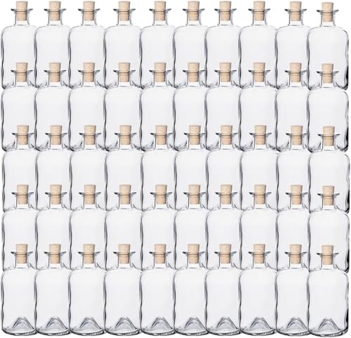 Flaschenland - 50 Apothekerflaschen Set, leer, 350 ml, Klarglas, Korken zum Verschließen, Ginflaschen, Rumflaschen, zum Selbstbefüllen, DIY, Spirituosenflasche Flaschenland - 50 Apothekerflaschen Set, leer, 350 ml, Klarglas, Korken zum Verschließen, Ginflaschen, Rumflaschen, zum Selbstbefüllen, DIY, Spirituosenflasche von Flaschenland