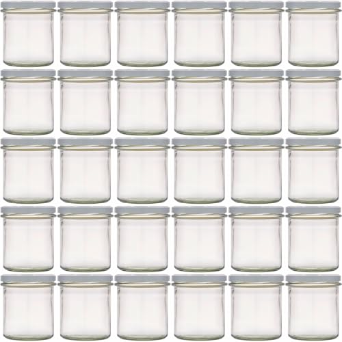 Flaschenland - 60er Set Sturzglas 350 ml Marmeladenglas Einmachglas Einweckglas TO 82 mit weißem Deckel, ideal für Marmelade, Konfitüre, Gelee, Suppe oder Babynahrung, backofenfest | Made in Germany Flaschenland - 60er Set Sturzglas 350 ml Marmeladenglas Einmachglas Einweckglas TO 82 mit weißem Deckel, ideal für Marmelade, Konfitüre, Gelee, Suppe oder Babynahrung, backofenfest | Made in Germany von Flaschenland