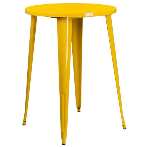 Flash Furniture Philip Stehtisch für drinnen und draußen, 76,2 cm, rund, Gelb Flash Furniture Philip Stehtisch für drinnen und draußen, 76,2 cm, rund, Gelb von Flash Furniture