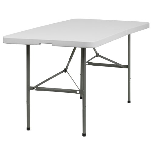 Flash Furniture 30x60 Kunststoff Bi-Fold Tisch, Granit Weiß, 76,2 cm B x 152,4 cm L Flash Furniture 30x60 Kunststoff Bi-Fold Tisch, Granit Weiß, 76,2 cm B x 152,4 cm L von Flash Furniture