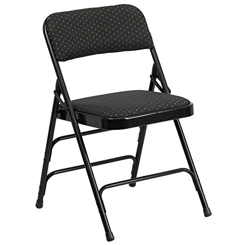 Flash Furniture 4er Set gepolsterter Klappstuhl Stoff schwarz Gemustert Flash Furniture 4er Set gepolsterter Klappstuhl Stoff schwarz Gemustert von Flash Furniture