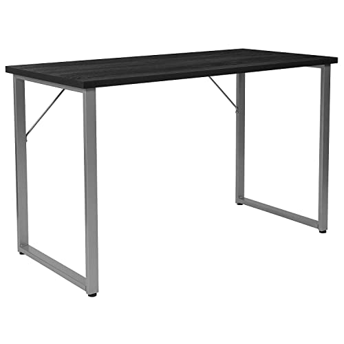 Flash Furniture Black Desk Schreibtische, Metall, Schwarz, 47.25" W x 23.5" D x 29.25" H von Flash Furniture