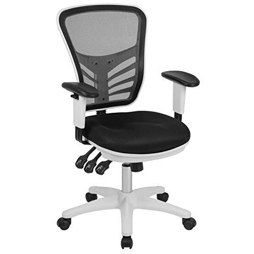Flash Furniture Bürostuhl, Mesh, Schaumstoff, Sperrholz, Polyester, Kunststoff, Metall, 68,6 x 64,8 x 112,4 cm von Flash Furniture