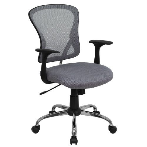 Flash Furniture Bürostuhl, mittelhoch, Grau, Netz, 25.25" W x 27" D x 42.25" H von Flash Furniture