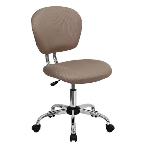 Flash Furniture Beverly Bürostuhl mit mittlerer Rückenlehne, Netzstoff, gepolstert, mit Chromsockel, Kaffeebraun Flash Furniture Beverly Bürostuhl mit mittlerer Rückenlehne, Netzstoff, gepolstert, mit Chromsockel, Kaffeebraun von Flash Furniture