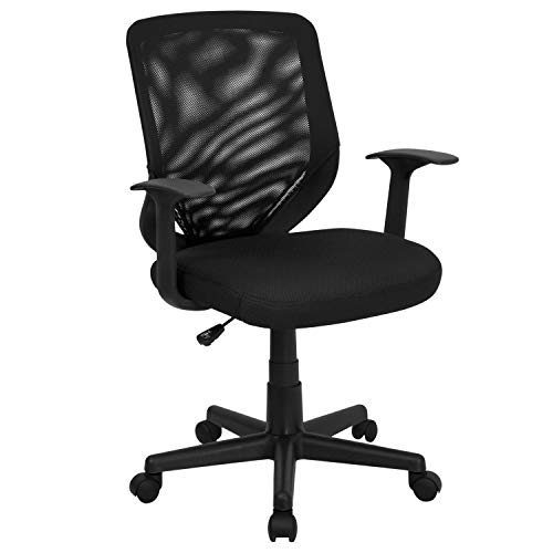 Flash Furniture Mid Aufgabe Rücken schwarz Mesh Drehstuhl mit Mesh Gepolsterter Sitz von Flash Furniture