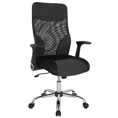 Flash Furniture Stühle für Zuhause und Büro, Metall, schwarz/weiß von Flash Furniture