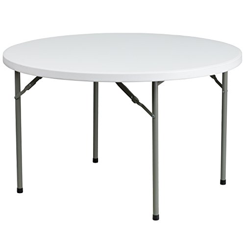 Flash Möbel 121,9 cm rund Granit weiß Kunststoff Klapptisch von Flash Furniture