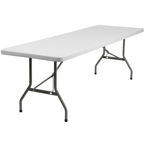 Flash Möbel 76,2 cm W x 243,8 cm L Granit weiß Kunststoff Klapptisch von Flash Furniture