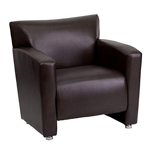Flash Möbel Hercules Majesty Serie schwarz Leder Stuhl, braun, 31.25" W x 30" D x 31.25" H von Flash Furniture