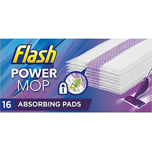 Power Mop Nachfüller mit 16 Pads Bodenreinigung Absorbierendes Schloss Home Surface Pad Multi-Surface Pad von Flash